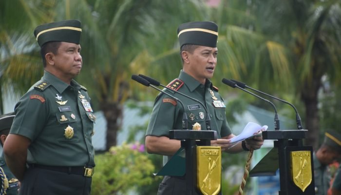 Mayjen TNI Legowo W.R Jatmiko Resmi Serahkan Pasukan ke Pangdam Merdeka Baru