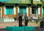 Jajaran Kodim Manado Laksanakan Upacara Bendera 17-an Dipimpin Pasiops Mayor Inf Sunaryo