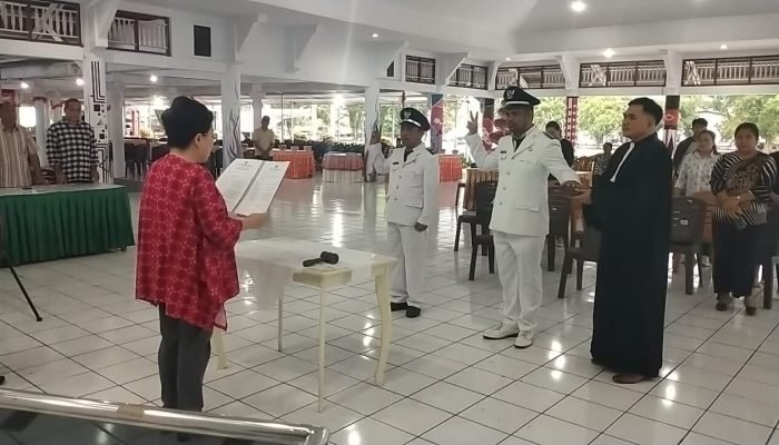 Rinny Tamuntuan Lantik Penjabat Kapitalaung Lesabe dan Binala