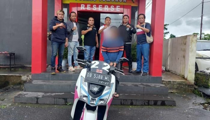 Tipu Bos Sendiri Karyawan RM Istana Ikan Laut Dibekuk Buser Polres Tomohon