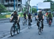 Pangdam Merdeka Ajak PJU Kodam Gowes Bersama