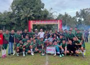 Tim Sepak Bola Baskara Yudha Yonif Wiratama Raih Runner Up Turnamen Maesa Woloan Cup 2024