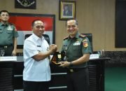 Kodam Merdeka Terima Entry Meeting Satgas Penatausahaan Pemanfaatan Aset BMN Kemhan dan TNI Wilayah Suluttenggo