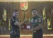 Kasdam Merdeka Terima Kunjungan Lawatan Danpussenkav TNI AD ke Kodam XIII/Merdeka