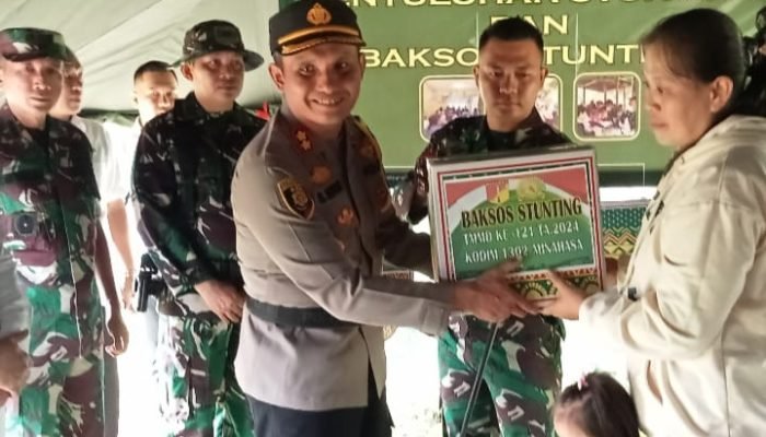 Kapolres Minahasa Hadiri Pembukaan TMMD ke-121