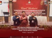 Mantapkan Persiapan Penerimaan Bakal Pasangan Calon, KPU Sangihe Hadiri Rapat Koordinasi