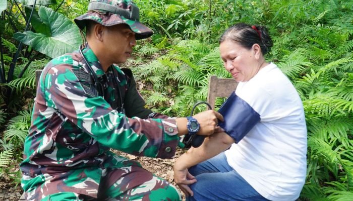 Tokoh Pemuda Apresiasi Layanan Kesehatan Satgas TMMD ke-121 Kodim Minahasa