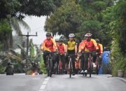 Semarakkan HUT ke-79 Republik Indonesia, Pangdam Gowes Bersama PJU Kodam XIII/Merdeka