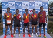 Lima Prajurit Yonif 713 Satya Tama Juara Lari 10 K Kategori Umum di Kabupaten Gorontalo