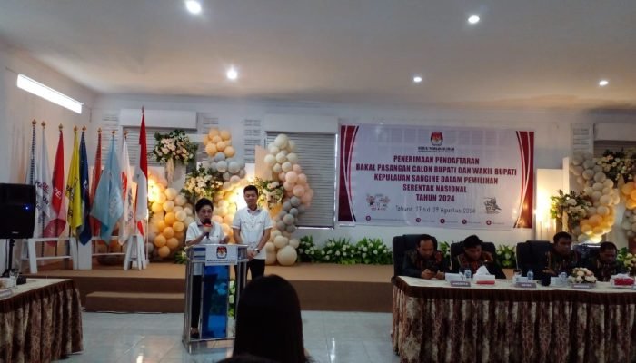 Pasangan TAMANG Resmi Daftar di KPU Sangihe, Fokus pada Kerja Nyata untuk Sangihe Lebih Baik