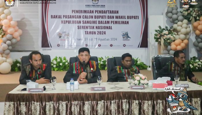 Empat Pasangan Calon Bertarung di Pilkada Sangihe 2024: KPU Resmi Tutup Pendaftaran