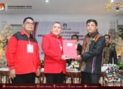 KPU Sangihe Terima Berkas Pendaftaran Bacalon Bupati dan Wakil Bupati dari Partai PDI Perjuangan