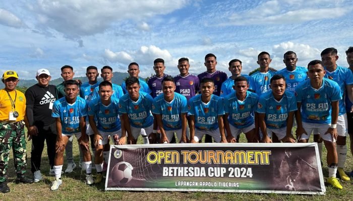 Kalahkan Benteng Kasuari FC Lewat Adu Penalti 4-3, Tim Klabat Jaya Sakti Kodam Merdeka Juara 1 Tournament Bethesda Cup 2024