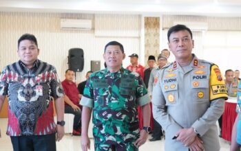 Kapoksahli Pangdam XIII/Merdeka Hadiri Revitalisasi Command Center dan Layanan Polri 110 di Polda Sulut