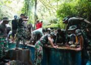 Kodim 1303/Bolmong Gelar Karya Bakti Peringati HUT Ke-79 TNI