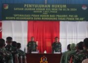 Kakumdam XIII/Merdeka Berikan Penyuluhan Hukum di Kodim Poso