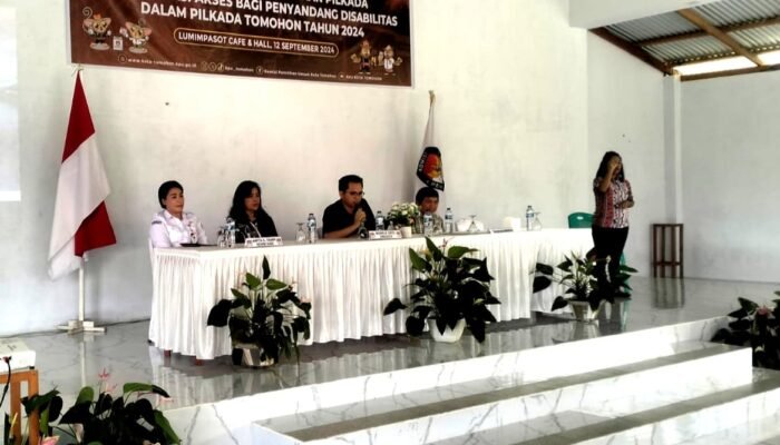 KPU Tomohon Sosialisasikan Pilkada Buat Penyandang Disabilitas