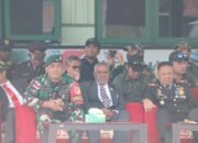 Dansatgas Yonif 715/Motuliato Hadiri Upacara Peringatan HUT ke-79 TNI di Perbatasan Papua