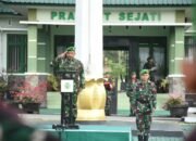 Bacakan Amanat Panglima TNI, Kasrem Nani Wartabone Pimpin Upacara Bendera 17-an Bulan Oktober 2024