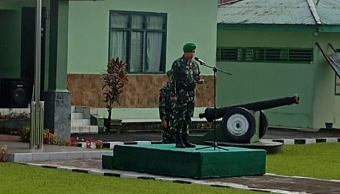 Dandim Minahasa Bacakan Amanat Panglima TNI di Upacara 17 Bulan Oktober 2024