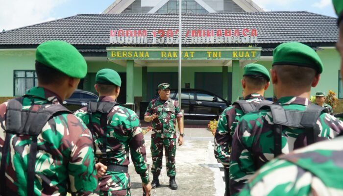 Tim Waslakgiat Permildas Kodiklat TNI AD Kunjungi Kodim 1302/Minahasa