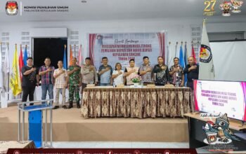 KPU Sangihe Gelar Rakor Persiapan Masa Tenang