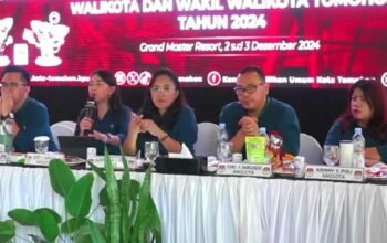 Gelar Rapat Pleno KPU Tetapkan Caroll – Sendy Pemenang Pilkada Tomohon