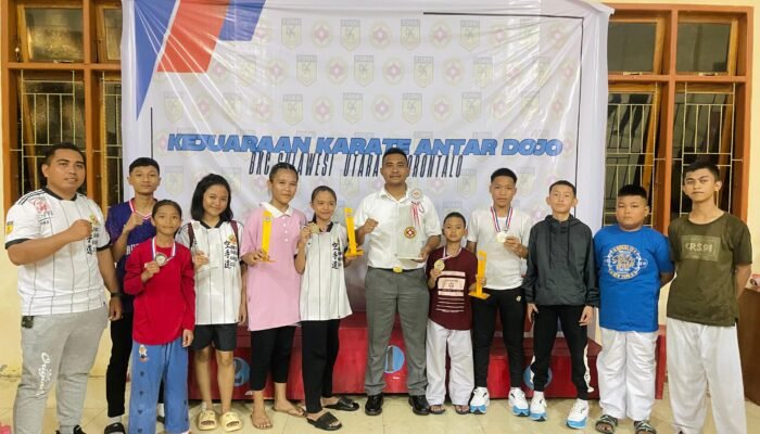 Atlet Karate Dojo BKC Kodim 1314/Gorontalo Utara Raih Empat Medali Emas dan Satu Perunggu